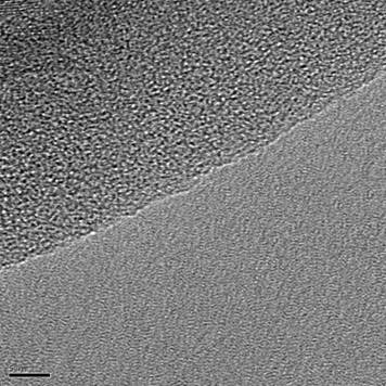 TEM Image of a Single Layer Graphene